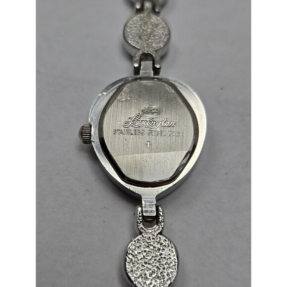 Lexington Quartz Heart Watch Silver Tone Turquoise Cabochon Bracelet New Battery - Picture 8 of 9